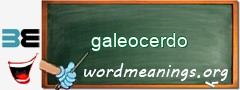 WordMeaning blackboard for galeocerdo